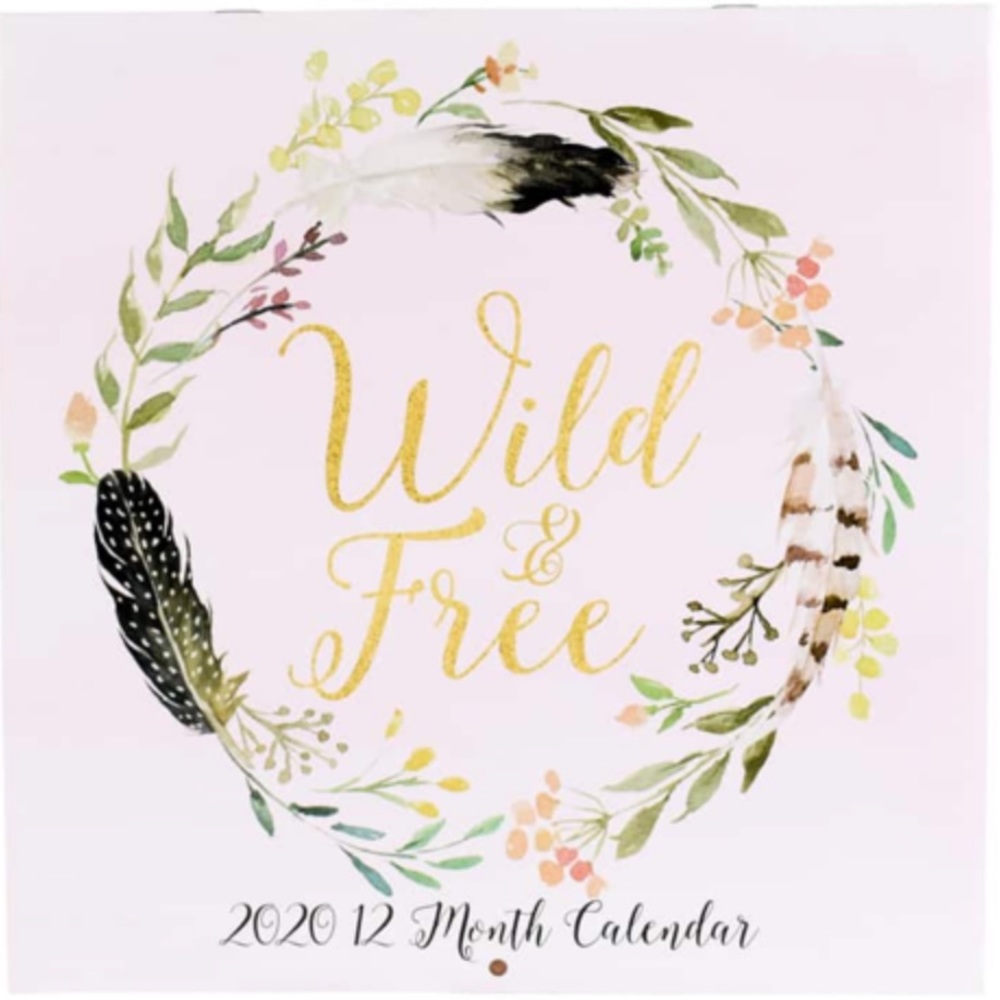Wild & Free 2020 Calendar (12 months)🧡